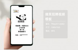 搞笑招聘视频模板（编号：TMzp251126002）