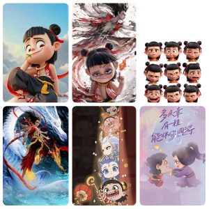 【火】超酷哪吒壁纸get√-嘉文星创_电子相册_电子请柬_AI设计工具_视频模板可编辑下载简萌请柬[微信小程序：简萌请柬图文]